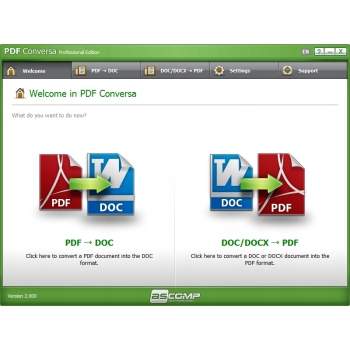 Program konwertujcy PDF DOC Conversa ASComp