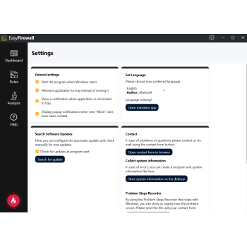 Program EasyFirewall 2024 Abelssoft