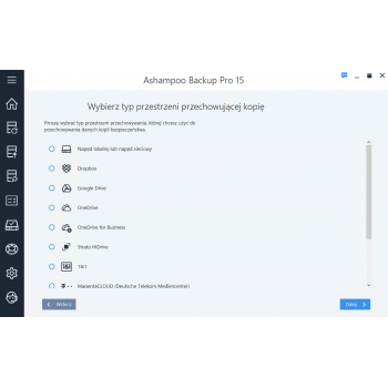 Program Backup Pro 15 Ashampoo