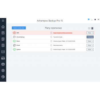 Program Backup Pro 15 Ashampoo