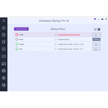 Program Backup Pro 16 Ashampoo