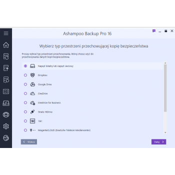 Program Backup Pro 16 Ashampoo