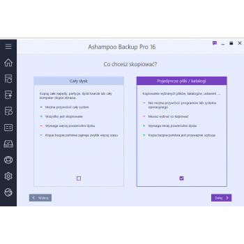 Program Backup Pro 16 Ashampoo