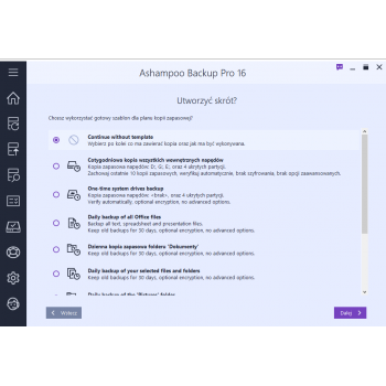 Program Backup Pro 16 Ashampoo