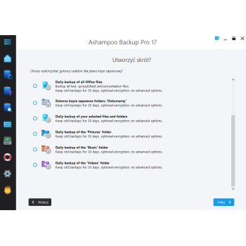 Program Backup Pro 17 Ashampoo