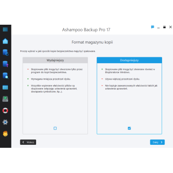 Program Backup Pro 17 Ashampoo