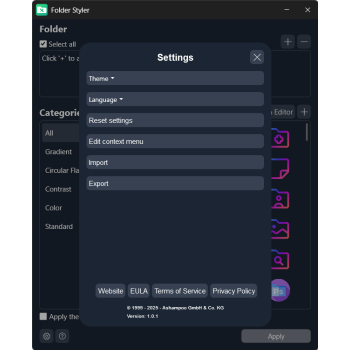 Program Folder Styler Ashampoo