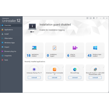 Program UnInstaller 12 Ashampoo
