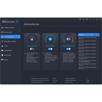 Program WinOptimizer 25 Ashampoo