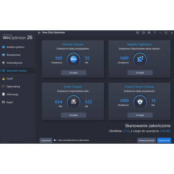 Program WinOptimizer 26 Ashampoo