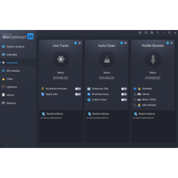 Program WinOptimizer 28 Ashampoo