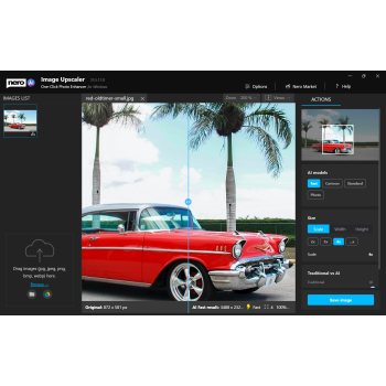 Program AI Image Upscaler Nero